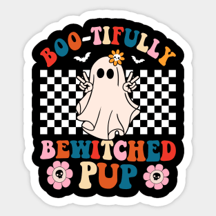 Creepy Canine Crew Dog Witch Halloween Sticker